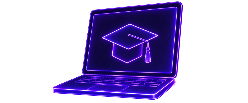 Rivoka Laptop with Graduation Cap
